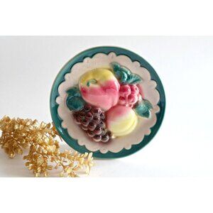 Royal Copley Vintage Fruit Wall Pocket Ceramic 1950's Mid Century